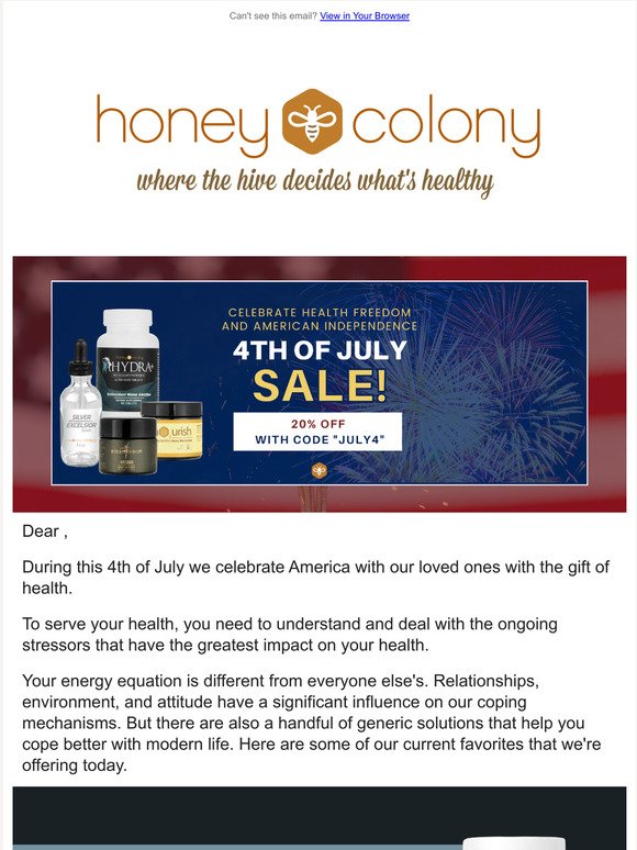 The 4th of July Day Deals For Health!