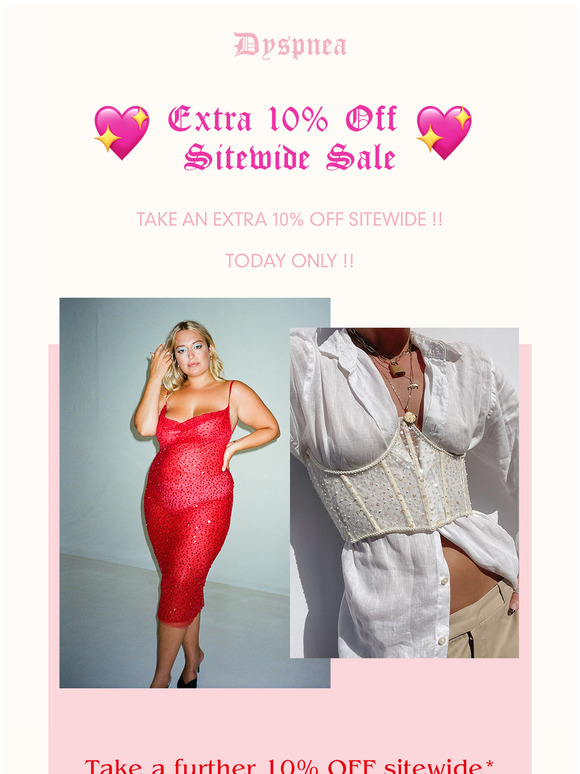 Extra 10% Off Sitewide Sale! 🔥🔥🔥