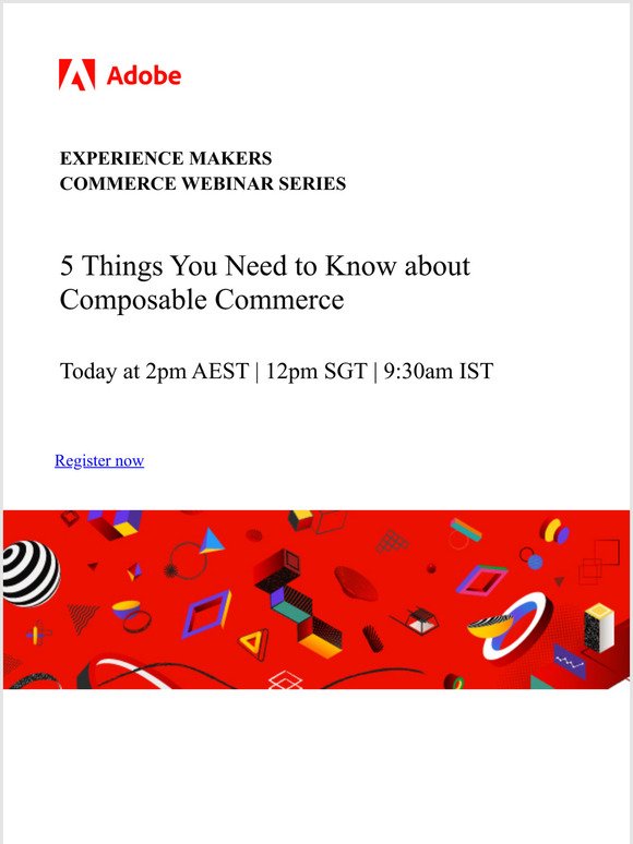 Composable commerce: just a buzzword? Join us to find out