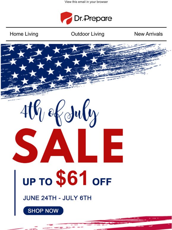 Big Saving UP to 26% Off  - Have a great 4th July