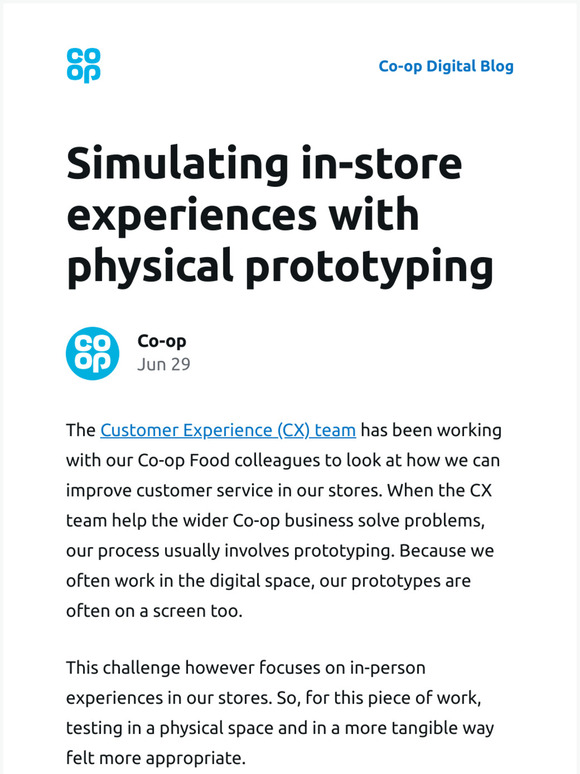 [New post] Simulating in-store experiences with physical prototyping