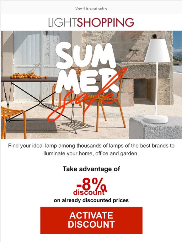 Summer sale! -8% discount 🍉