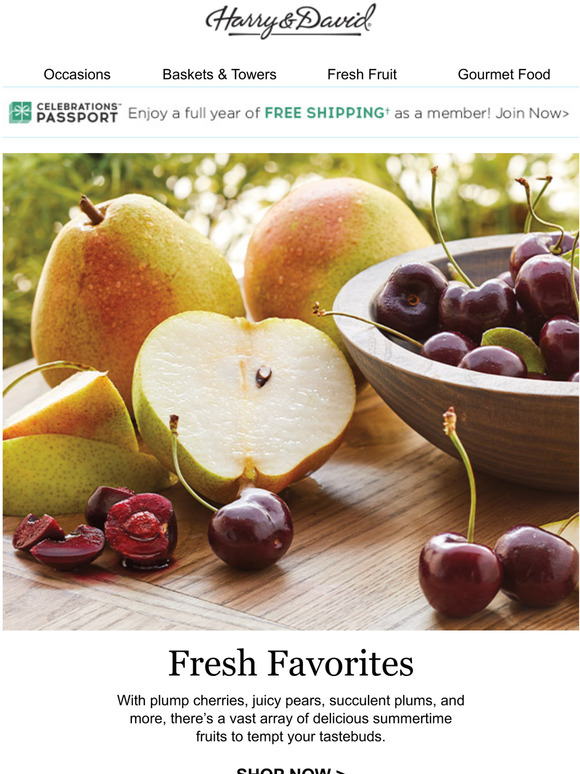 Harry & David Email Newsletters Shop Sales, Discounts, and Coupon Codes