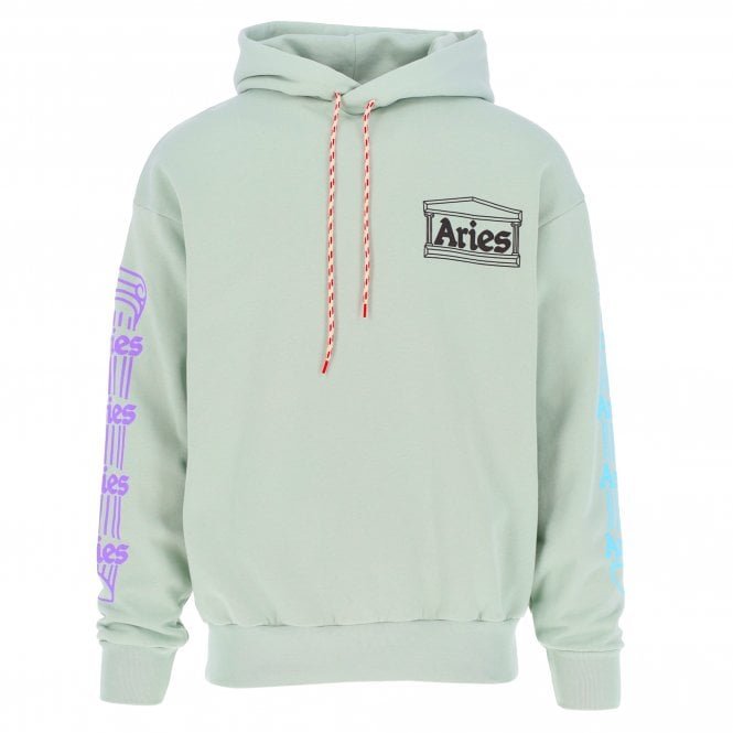 Pale Mint Column Pullover Hoodie
