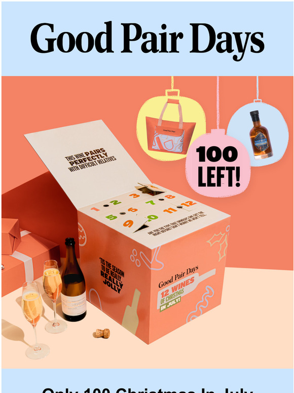 Good Pair Days Only 100 Christmas In July Advent Calendars Left! Milled