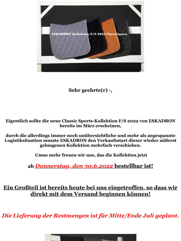 ESKADRON Classic Sports-Kollektion F/S 2022