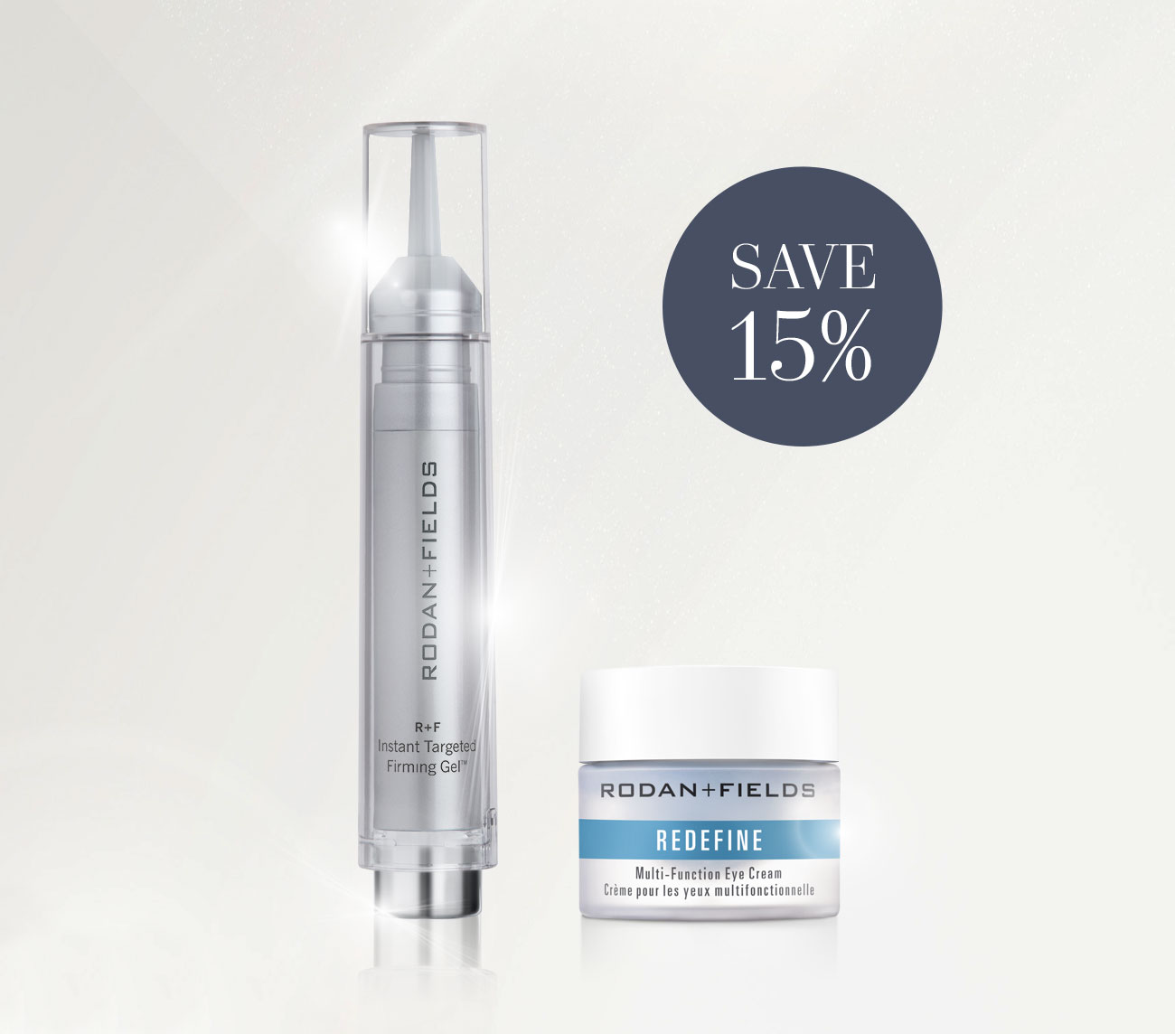 R+F Instant Targeted Firming Gel and Mult-Function Eye Cream Bundle
