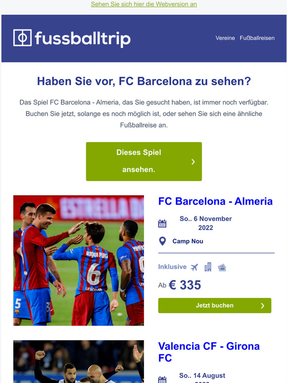 Jetzt immer noch verfügabr: FC Barcelona - Almeria