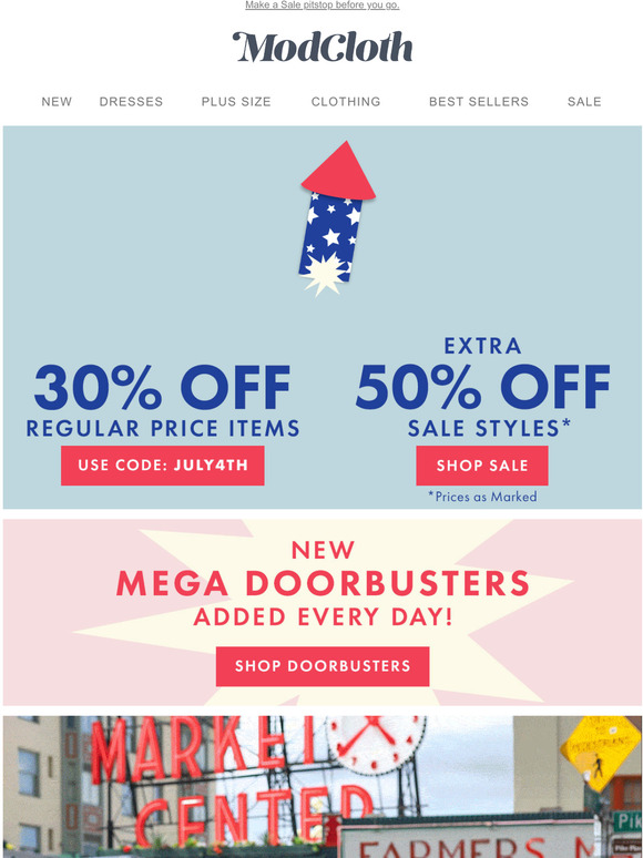 Modcloth Email Newsletters Shop Sales, Discounts, and Coupon Codes