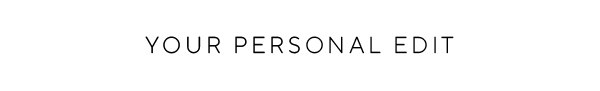 Your personal edit