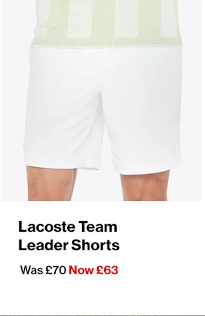 Lacoste Team Leader Shorts
