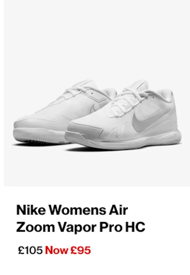 Nike Womens Air Zoom Vapor Pro HC