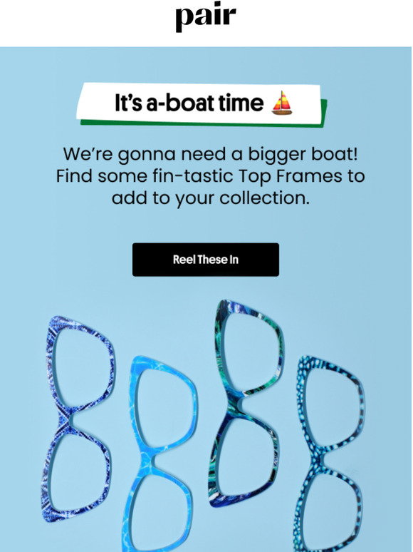 Pair Eyewear Now Available The Deep Sea Collection Milled