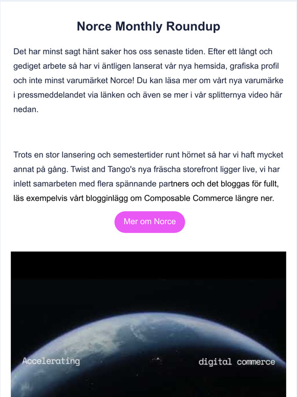 Senaste nytt från Norce!