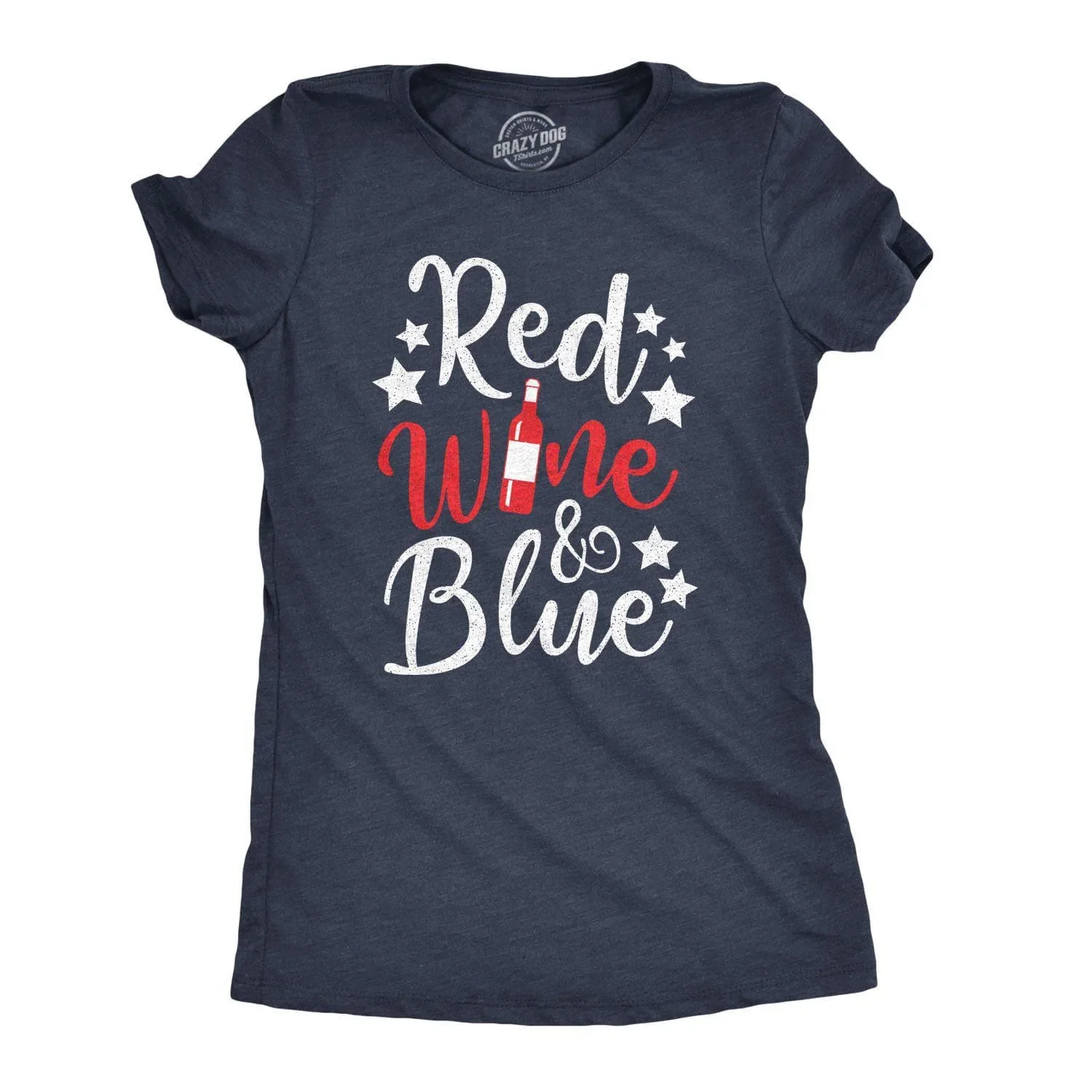 Image of Red Wine And Blue Women's Tshirt