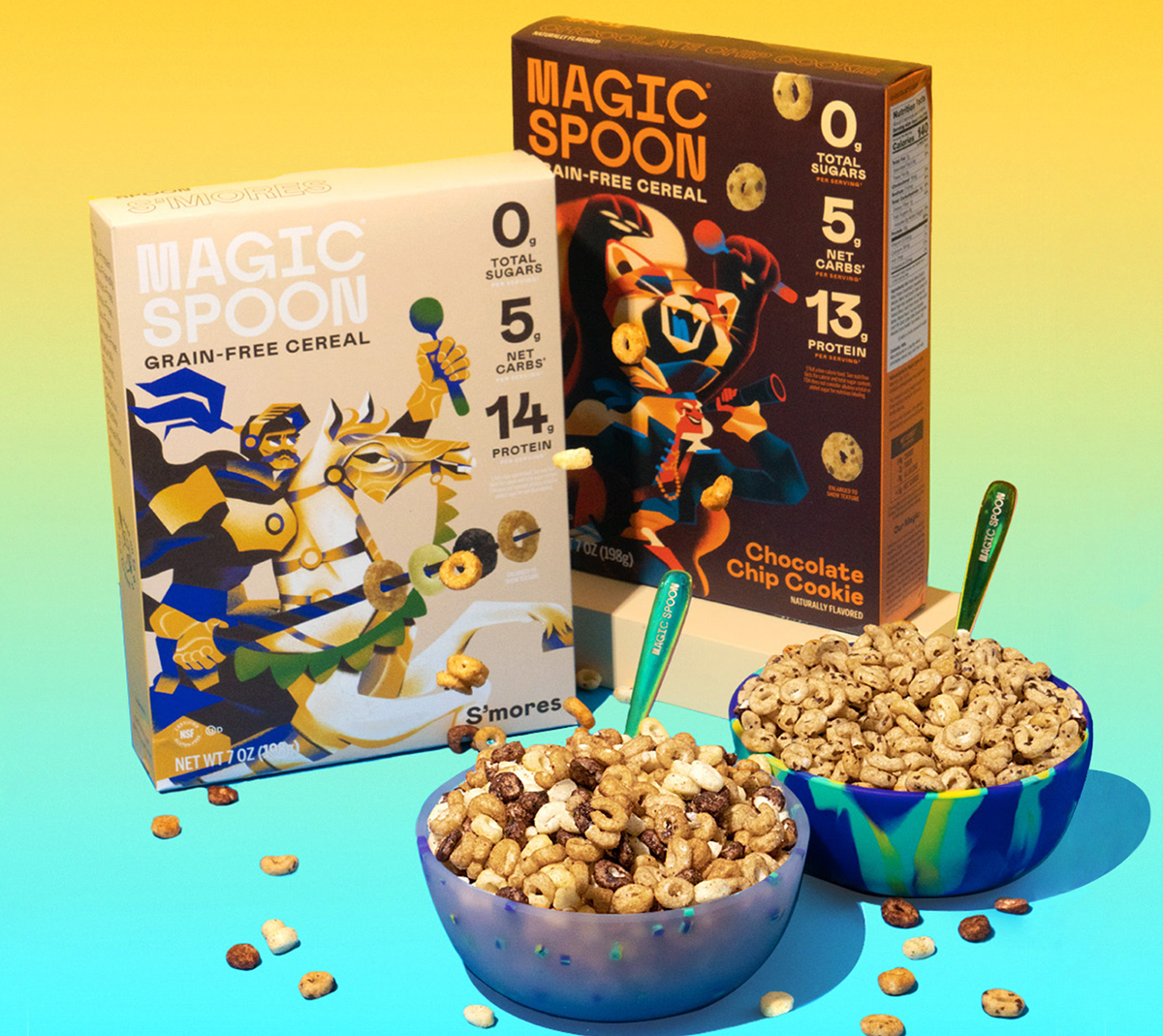 Magic Spoon Introducing S'mores & Chocolate Chip Cookie Milled