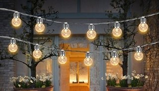 Crackle-Effect LED Garden String Lights - 3 or 6m