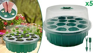 14 Hole Seed Start-up Round Trays - 5 Pack!