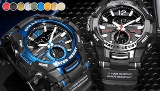 SMAEL Water-Resistant Digital Military Watch - 9 Colours