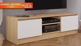 Wooden Modern White Oak TV Cabinet