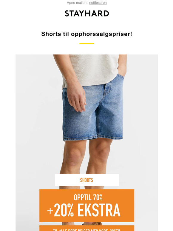 Shorts & badeshorts for sommeren > Opptil 70% + 20% EKSTRA på alle røde priser