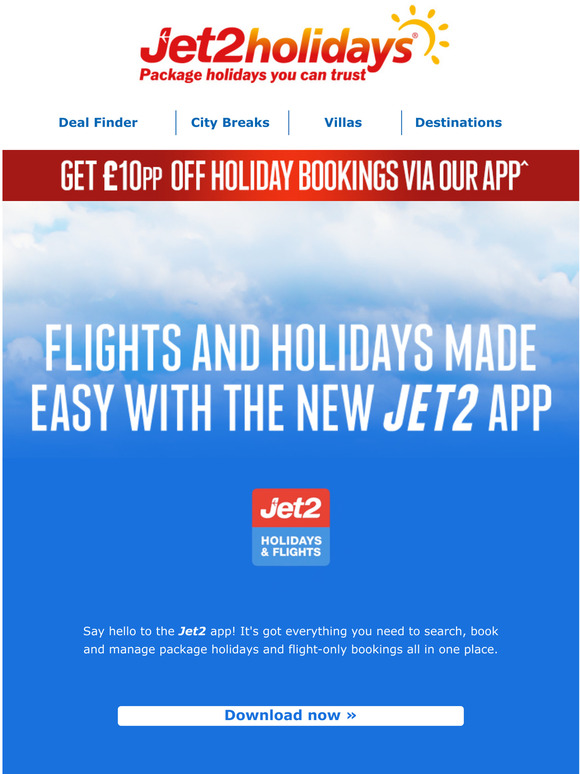 Jet2holidays: Say Hello To The New Jet2 App 