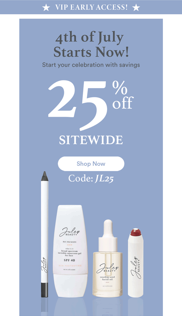 25% OFF Sitewide - Use Code: JL25