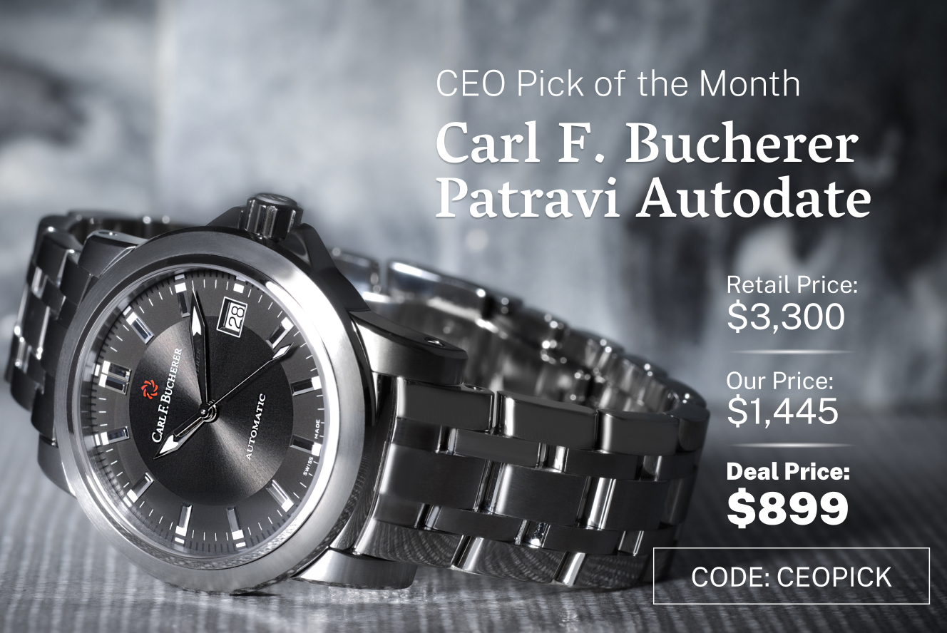 ShopWorn CEO Pick of the Month Carl F. Bucherer Patravi Milled