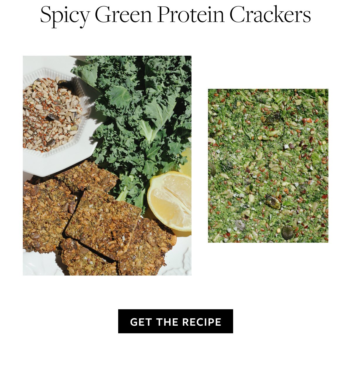 Spicy Green Protein Seed Crackers Recipe