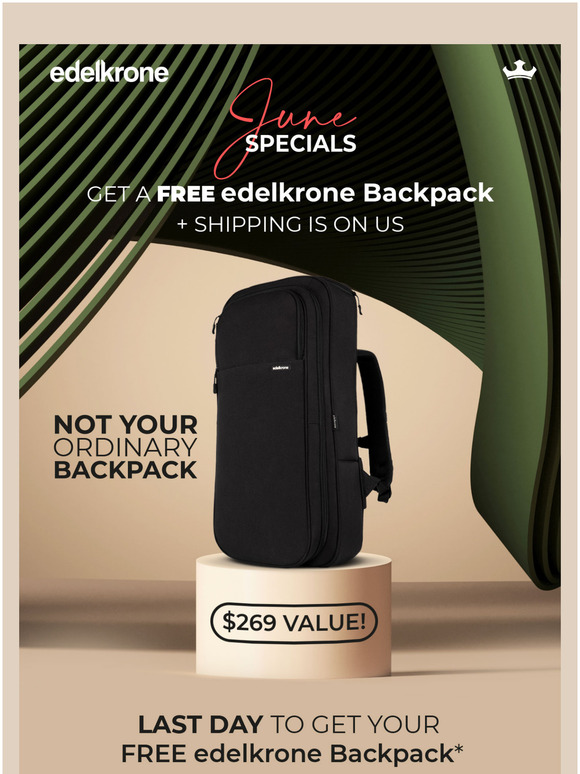 Last day to get your FREE edelkrone Backpack! 🎒
