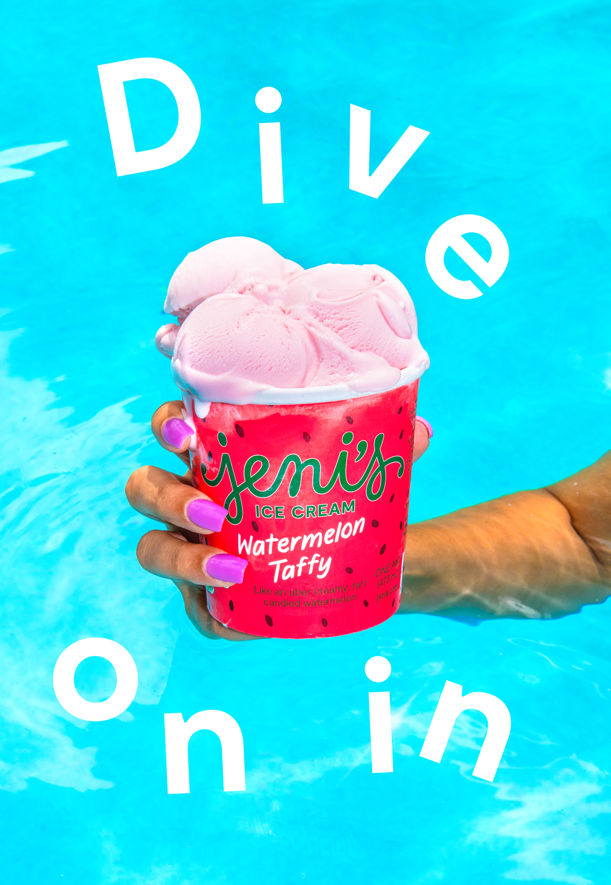 Jeni's Ice Creams It’s Watermelon Taffy season 🍉 Milled