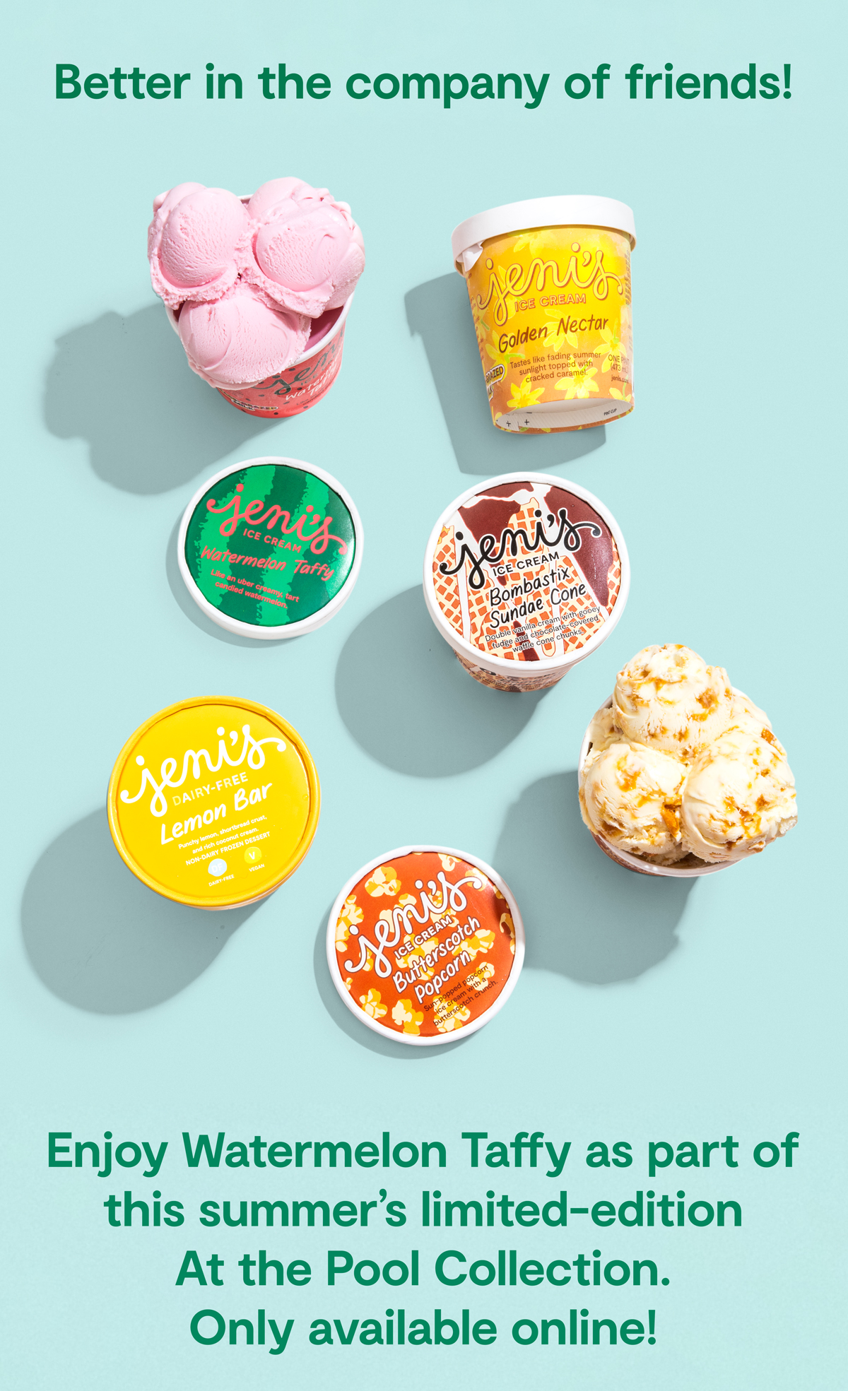 Jeni's Ice Creams It’s Watermelon Taffy season 🍉 Milled