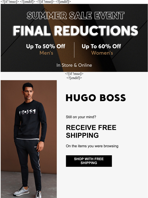 hugo boss 30 off