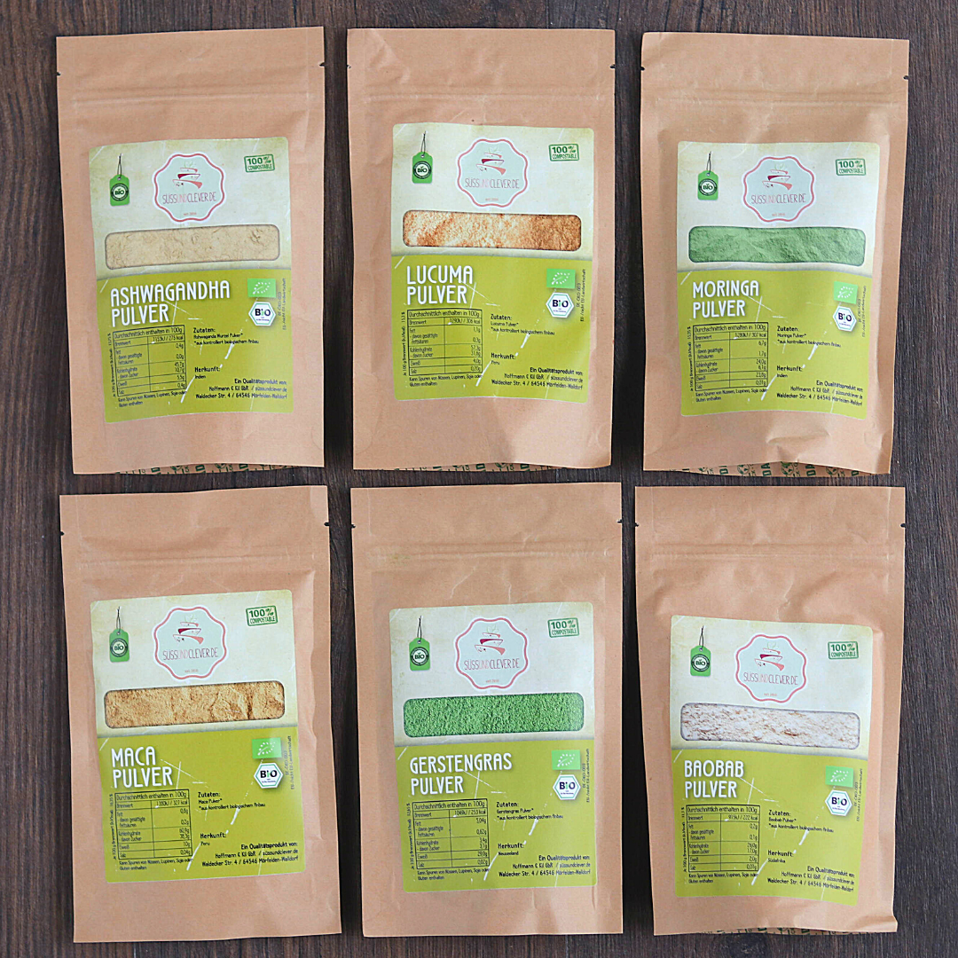 Bio Probierset “Superfood-Pulver” | 6 x 100g