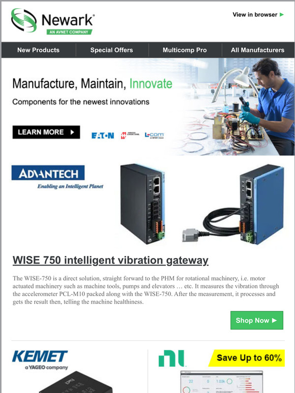 Selection of recommended products, offers & more