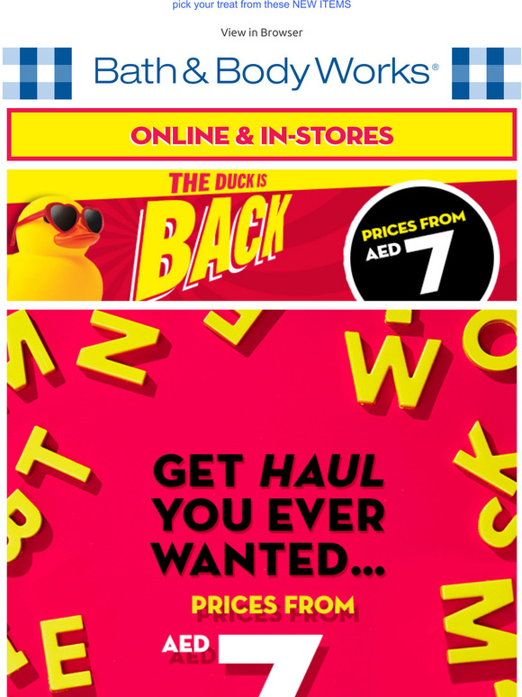 Bath & Body Works UAE before opening 😐 after opening 😎☀️ Milled