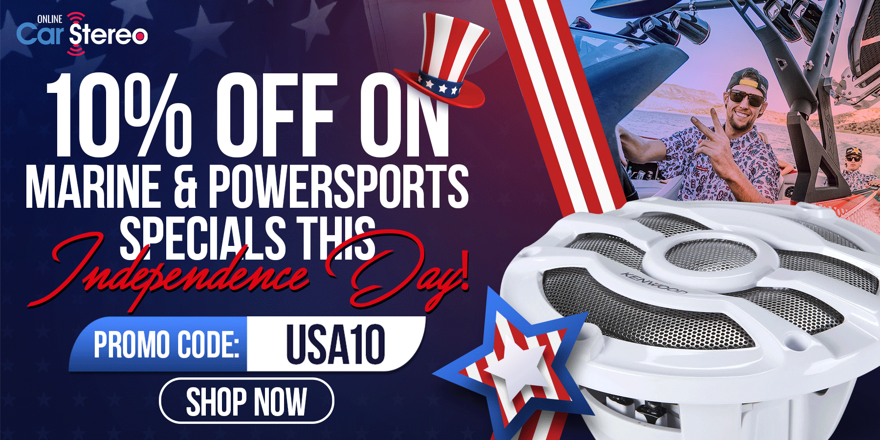 10% OFF on Marine and Powersports Specials!