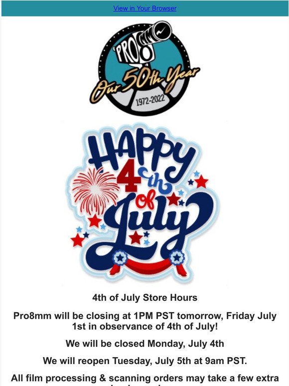 4th of July Store Hours