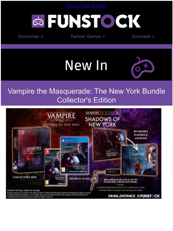 📣 NEW IN: Vampire the Masquerade - The New York Bundle!