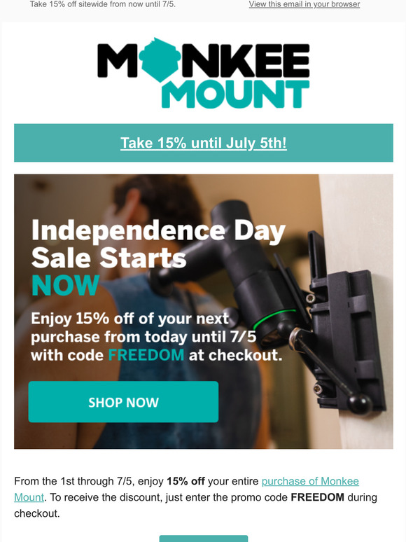 15% Off Sale begins TODAY! 🎊