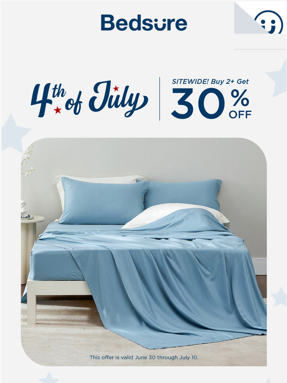 4th of July Deals: 30% Off Sitewide!