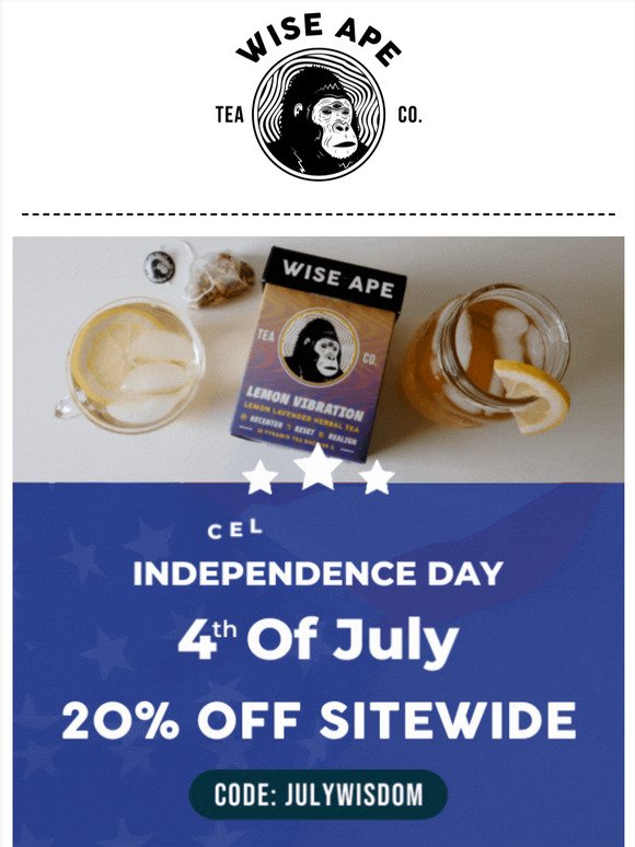 🎆 20% OFF IS HERE! Celebrate July 4th weekend with you fave teas!