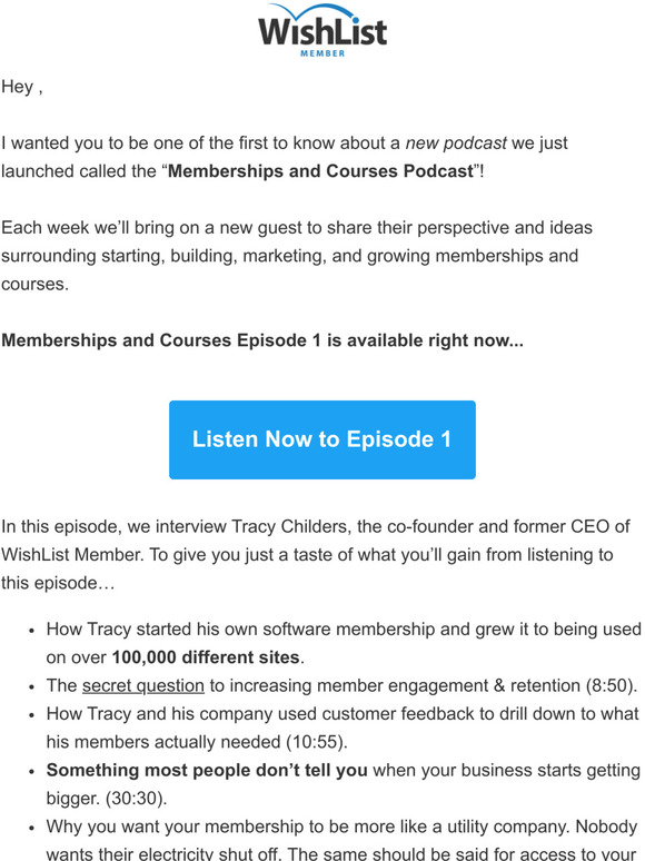 [Invite Enclosed] Our New Podcast