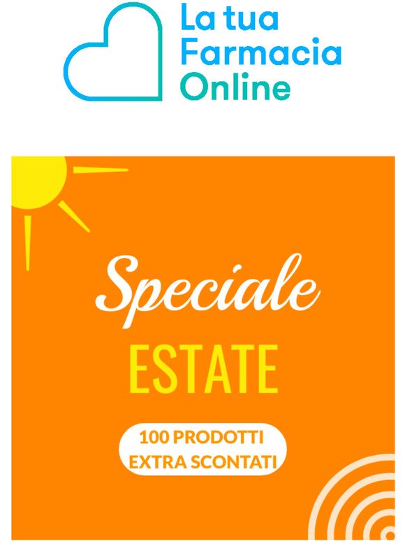 Speciale Estate 100 prodotti selezionati per te con un extra sconto