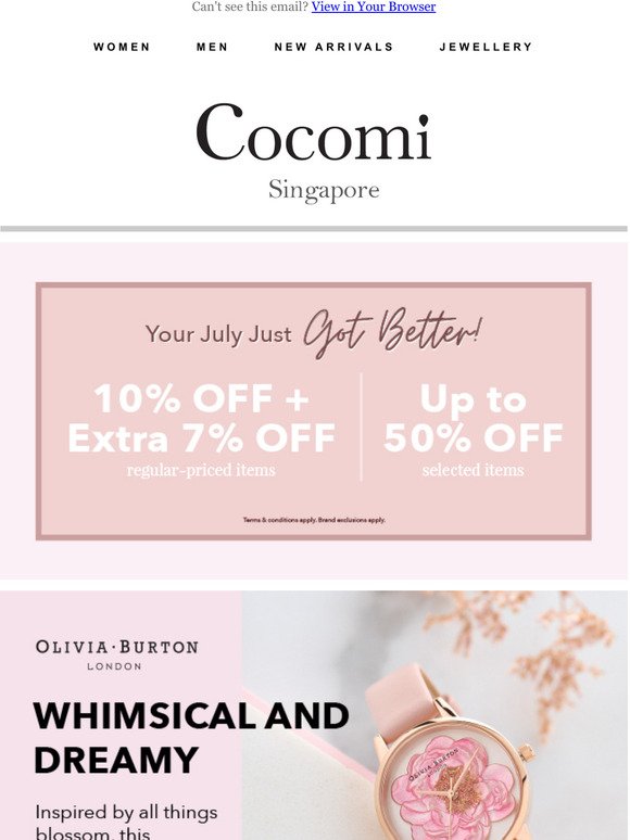 Limited Time Only! Your July just got better with Cocomi 🥳🛍️