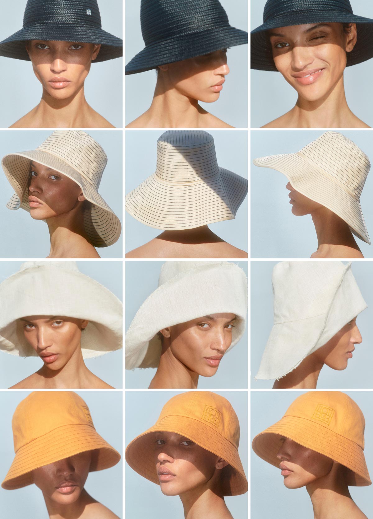 TOTEME ハット 帽子 Woven sun hat777156 Woven sun hat in beige - Toteme | Mytheresa