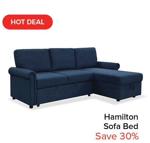 Hamilton Storage Sofa Bed Reversible Sectional