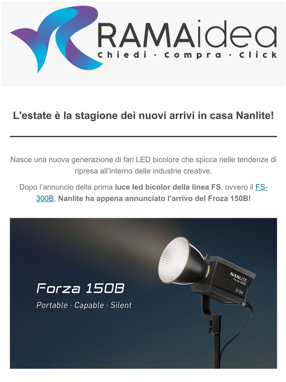 L'estate è la stagione dei nuovi arrivi in casa Nanlite! ☀