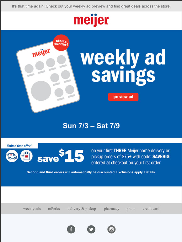 Meijer How Much Will You Save? Milled