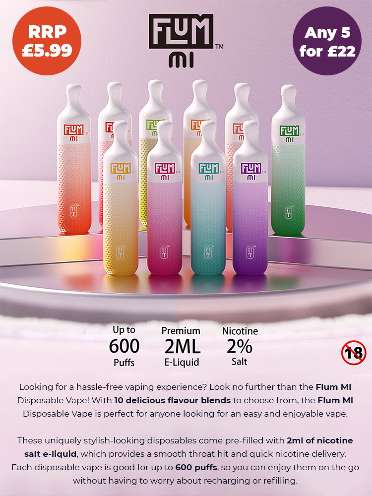 No.1 Ejuice: No1ejuice - Flum MI Disposable Now Available | Milled